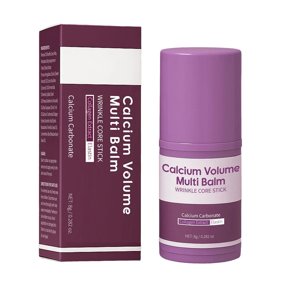 Calcium Volume Multi Balm for Smoothing Fine Lines Firms and Lifts Eye Skin Wrinkle Stick for Unisex Brightens and Soothes Skin